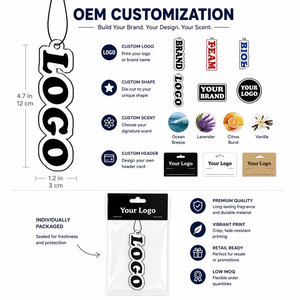 Free Samples Car air Freshener Hanging Paper Custom Different Smells air Freshener Car with logo - Product Image 3
