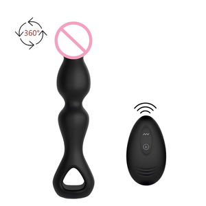 Vibrador de Silicona con Control Remoto USB, 10 Modos, Sonda <span class=keywords><strong>Anal</strong></span>, Rotación de 360°, Resistente al Agua IPX6, Masajeador de Próstata, <span class=keywords><strong>Dildo</strong></span>, 112g - Product Image 1