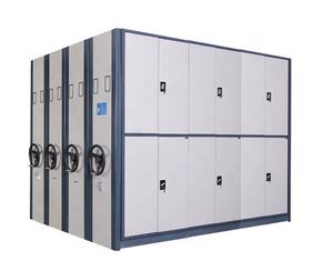 نظام تخزين أرشيفي عالي الكثافة قابل للقفل للاستخدام في المكاتب والمستودعات والمدارس، خزانة ملفات فولاذية مع أرفف متحركة - Product Image 2