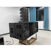 Sistema de Sonido Line Array Acústico KS28 de Alta Potencia 1600W con Subwoofer Dual de 18 Pulgadas en Madera de Abedul para Conciertos y Eventos al Aire Libre