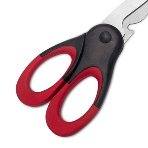 <b>Kitchen</b> <b>Scissors</b> Stainless Steel Sharp Straight Head For Home Use Black And Red Color - Product Image 2
