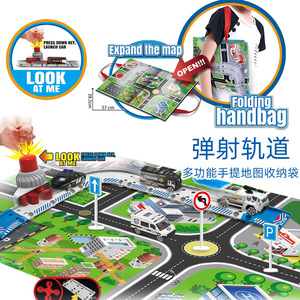 Voiture électrique à piste spirale avec son et lumière, camion de pompiers inertiel, parking de circulation, jouet pour enfants de 4 à 6 ans - Product Image 2
