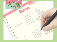Version française Sank Magic Practicewriting Book School Kids Copybook Reusable Writing groove Practice Notebook with Pen