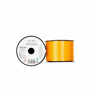 ริบบิ้นของขวัญอิลัน 5 มม. x 100 หลา สีส้ม ผ้าซาติน สีพื้น สำหรับห่อของขวัญ - Product Image 1