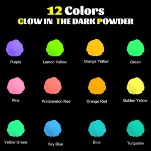 Timesrui Glow in the Dark Pigment en poudre, colorant de résine coloré <span class=keywords><strong>pour</strong></span> résine époxy Art Paint Art DIY Crafts Non-Toxic Skin Safe - Product Image 5