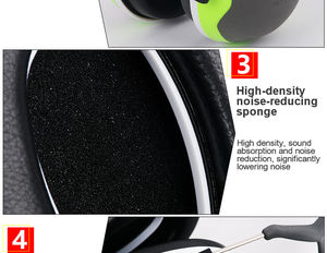 33dB SNRノイズキャンセリングイヤーマフABS材料安全耳ディフェンダー研究・聴覚保全 - Product Image 5