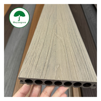 Plancher de terrasse extérieur en WPC coextrudé, résistant aux UV, gaufré en profondeur, écologique et imperméable, couleur beige, pour villa, fabriqué en usine au Guangdong