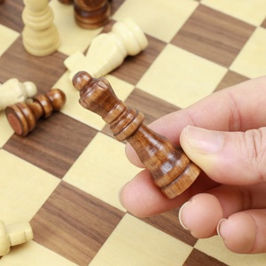 Bán Buôn 15Inch Cờ Vua Bằng Gỗ Đặt Quốc Tế Giải Đấu Cờ Vua Miếng 8Cm Vua Chiều Cao Cho Bảng <span class=keywords><strong>Borad</strong></span> Trò Chơi - Product Image 2