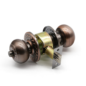 Jeu de boutons de porte d'entrée rond, poignée de salle de bains, couloir pour chambre à coucher, jeu de 5791 boutons cylindrique - Product Image 1