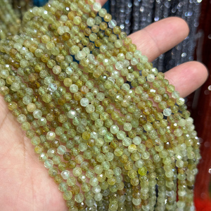 3mm 4mm Kích thước nhỏ nhỏ hạt đá quý lỏng vòng mặt tự nhiên <span class=keywords><strong>Peridot</strong></span> hạt cho vòng đeo tay vòng cổ đồ trang sức làm (ab2115) - Product Image 1