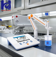 Medidor de pH de Sobremesa Multiparámetro con Pantalla LCD de 5.7 Pulgadas, Probador de Calidad del Agua para Laboratorio, Medidor de Acidez