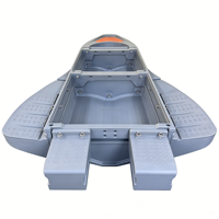 Bateau pliable léger et durable pour 4 à 6 personnes, adapté à l'extérieur, en plastique, montable sur voiture, idéal pour les sports nautiques