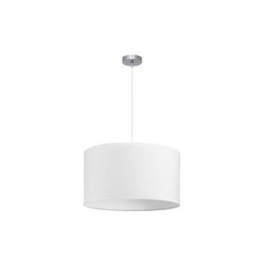 Lampada a Sospensione 3xE27 Nichel/Bianco 50x50 cm Senza Diffusore - Illuminazione Decorativa per Interni, Design Moderno e Funzionale. - Product Image 1