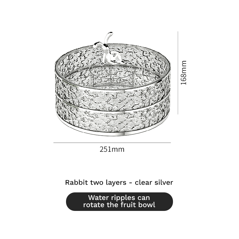 Lapin deux couches-argent clair