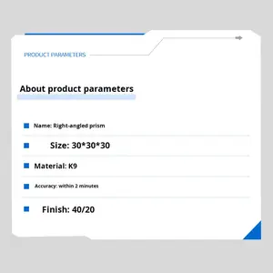 Hao Xuan High-Precision Optical Glass Material com ≥ 98% Transmitância para Feixe Paralelo Offset Spherical <span class=keywords><strong>Prism</strong></span> 3-Year Warranty - Product Image 3
