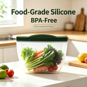 Food-grade BPA-free Leak Proof Food <b>Storage</b> Sustainable Kitchen Vegetable <b>Storage</b> <b>Bags</b> Fresh and Tidy <b>Storage</b> - Product Image 1