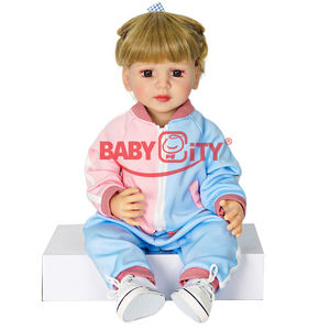 WYL-Muñeca <span class=keywords><strong>de</strong></span> bebé <span class=keywords><strong>Reborn</strong></span> <span class=keywords><strong>de</strong></span> 22 pulgadas, juguete <span class=keywords><strong>de</strong></span> silicona <span class=keywords><strong>de</strong></span> cuerpo completo <span class=keywords><strong>de</strong></span> 55 cm, <span class=keywords><strong>de</strong></span> <span class=keywords><strong>goma</strong></span> suave y realista - Product Image 1