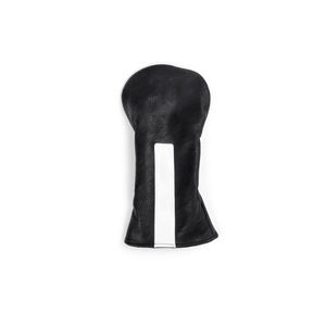 Cubierta de cabeza de palo de golf en blanco y negro para Driver Fairway Woods Headcovers Custom Hybrid Head Covers - Product Image 1