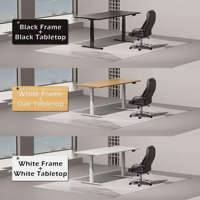 Cadre de bureau électrique convertible à double moteur, réglable en hauteur, extensible, en acier inoxydable avec revêtement en poudre, design moderne pour