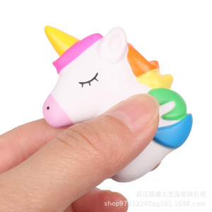 EVA Unicorn Book Sticker Slow <b>Rebound</b> Fidget Toy Portable Gift For Kids 5-7 Years Unisex - Product Image 5
