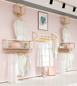 Perchero de Pared Económico para Ahorrar Espacio, Perchero Dorado para Exhibición de <span class=keywords><strong>Ropa</strong></span>, Mueble para <span class=keywords><strong>Tienda</strong></span> de <span class=keywords><strong>Ropa</strong></span> - Product Image 2
