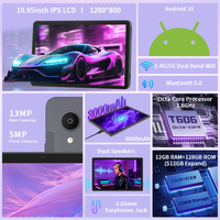 Nueva Tablet Android 15 de 10.95 Pulgadas con Pantalla IPS LCD 1280x800, 12GB de RAM, 128GB de ROM Expandible, Octa Core, WiFi 2.4G y 5G para Oficina