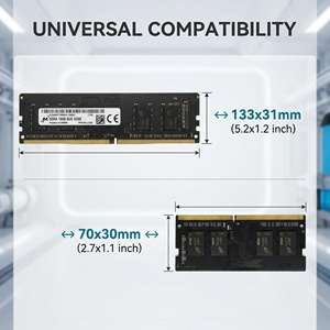 ขายส่งโมดูลหน่วยความจำ DDR4 RAM, ชุดหน่วยความจำ DIMM สำหรับเดสก์ท็อปและ SODIMM สำหรับแล็ปท็อป DDR4 ครบทุกประเภท พร้อมความเข้ากันได้เต็มรูปแบบอย่างเคร่งครัด - Product Image 5