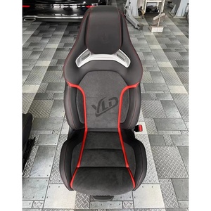 Sièges baquets en cuir noir <span class=keywords><strong>Recaro</strong></span> pour Benz A45 CLA45 W176 W177 AMG, sièges avant à double rangée chauffants, sièges de voiture modifiés - Product Image 4
