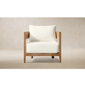 Conjunto de Sofá Individual de Madera de Teca Sólida de Buena Calidad, Muebles de Jardín para Patio Exterior, Juego Completo de Asientos para Uso en Exteriores - Product Image 3