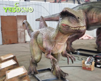 Modèle de dinosaure animatronique en caoutchouc fait main, Pachycephalosaurus réaliste pour exposition en parc à thème