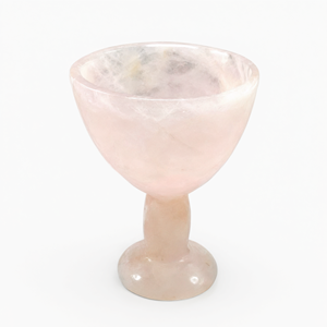 Magnifique verre à martini en pierre de quartz rose - UNIQUEMENT 1 PIÈCE - Product Image 2