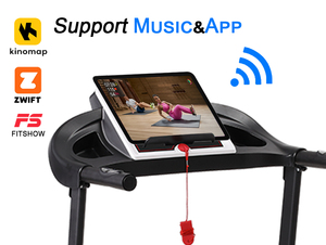 Nhà Thương mại sử dụng Máy đi bộ điện có thể gập lại Máy chạy bộ LCD thủy lực nghiêng thương mại bước cho nhà tập luyện - Product Image 2