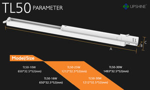 Luz lineal LED para riel, CCT intercambiable, 2835 SMD, alta eficiencia lumínica, 105lm/w - Product Image 3