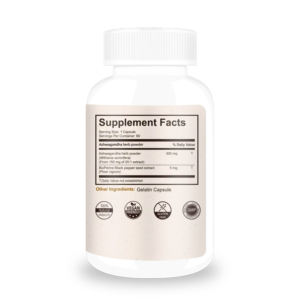 Nuevo Suplemento Herbal de Ashwagandha para Adultos, Fabricante de Suplementos, Mejora la Calidad del Sueño, 60 Cápsulas de Ashwagandha - Product Image 6