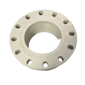 Hot sale Full Plastic PPH pipes&fittings Manufacturer-PPH Lap Joint Flange with Steel Inserts/Backing Ring for chemical industry