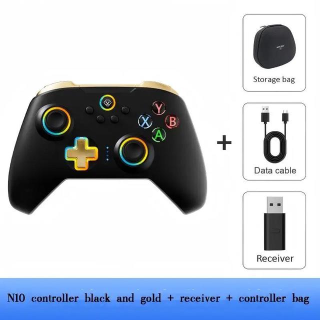 AOLION N10 Blue Tooth RGB Wireless Game Controller for Switch Dual Hall Sensor Motion Vibration Compatible with PC for Switch2