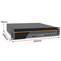 BKHD Mejor Precio 2U 6*I226 2*1G SFP 12ª/13ª/14ª Gen Intel Core I3 I5 I7 I9 B760 Router Firewall Pfsense Linux Ubuntu
