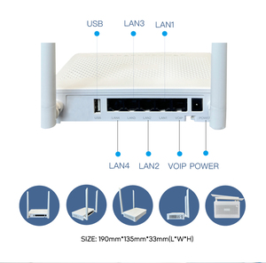 อุปกรณ์เชื่อมต่อปลายทางออปติคอล XPON รุ่น AC1200 WiFi 5 ดูอัลแบนด์ 5G 2.4G G1412 ONU พร้อม 4GE 1USB VoIP - Product Image 4