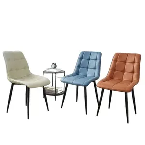 Premium Waterproof Leather Dining <b>Chair</b> With Strong <b>Metal</b> Base Premium Waterproof Leather Dining <b>Chair</b> With Strong <b>Metal</b> Base - Product Image 1