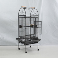 Vente en gros usine Cage à oiseaux de luxe pour villa, grande capacité, pour perroquets, d'élevage, anti-éclaboussures et interactive
