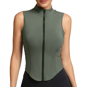 <span class=keywords><strong>Gilet</strong></span> de <span class=keywords><strong>sport</strong></span> sans manches <span class=keywords><strong>zippé</strong></span> pour <span class=keywords><strong>femme</strong></span>, coupe ajustée vintage, absorbant la transpiration, séchage rapide, col à nœud, pour la course à pied et le yoga - Product Image 1