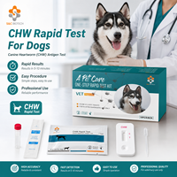 Kit de test antigénique GIA Canine Giardia pour chiens – Carte de diagnostic vétérinaire – Échantillon gratuit – Haute sensibilité pour usage domestique/clinique