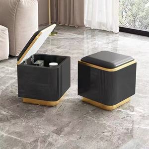 Multi-Functional Lift-Top Coffee <strong>Table</strong>, <strong>Adjustable</strong> <strong>Height</strong> with Wheels and Storage Stools - Product Image 6