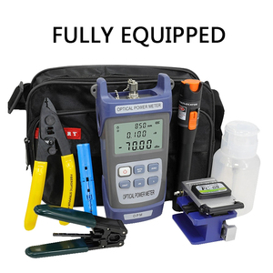 Kit de jonction à froid à <span class=keywords><strong>fibre</strong></span> <span class=keywords><strong>optique</strong></span>, couteau de coupe à <span class=keywords><strong>fibre</strong></span> <span class=keywords><strong>optique</strong></span>, compteur de puissance <span class=keywords><strong>optique</strong></span> et <span class=keywords><strong>pince</strong></span> à câble pour l'entretien domestique - Product Image 2