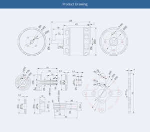 Motor TMotor AT4120 de Eje Largo para Avión de Ala Fija 3D, KV250/KV500/KV560 - Product Image 4