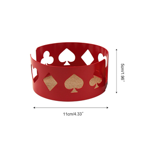 Tùy chỉnh vòng 4 inch Poker chip Cork đế lót ly đồ uống với kim loại chủ cho thanh bảng Casino Đảng trang trí - Product Image 4