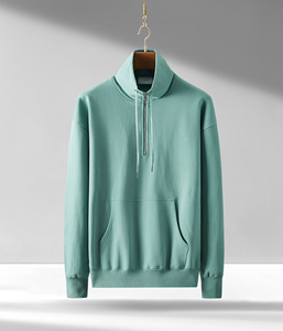 Felpe di qualità 480gsm felpe con cappuccio in cotone <span class=keywords><strong>felpa</strong></span> con collo a Zip da <span class=keywords><strong>uomo</strong></span> 480 Gsm <span class=keywords><strong>viola</strong></span> Quater <span class=keywords><strong>felpa</strong></span> con cappuccio - Product Image 4