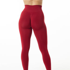 Mallas sin costuras de Jacquard para mujer, <span class=keywords><strong>pantalones</strong></span> de Yoga elásticos de cintura alta para gimnasio y Fitness, mallas ajustadas a prueba de sudor, venta al por mayor - Product Image 3