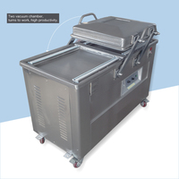 DZ500 Machine d'emballage sous vide à double pompe électrique semi-automatique pour café fromage Textiles papier Film feuille pochettes-pour produit chimique