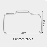 Poignée industrielle pour seau, en fil métallique, durable, en fer, avec poignée antidérapante pour seaux à peinture et fûts chimiques